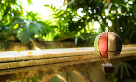 Balloon made of wood for home decoration.の写真素材