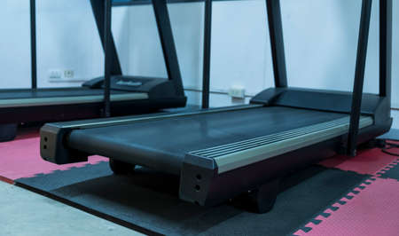 Treadmill for fitness to build strength.の写真素材