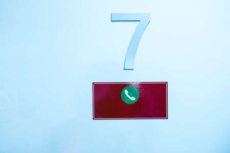 7th Floor Telephone Plate