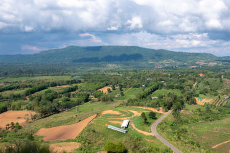 Forest and mist in the morning. From the viewpoint of the plateau. Phetchabun Province, Thailandの写真素材