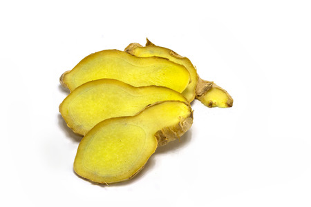 ginger on white backgroundの写真素材