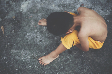 Child prostitution,violence against childrenの写真素材