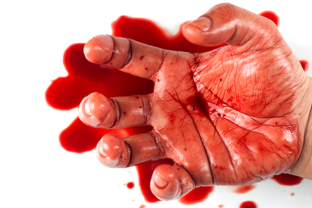 Bloody handsの写真素材