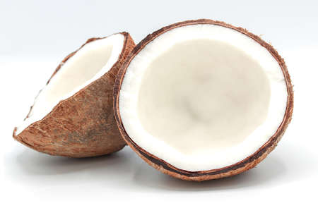 coconuts isolated on the white background