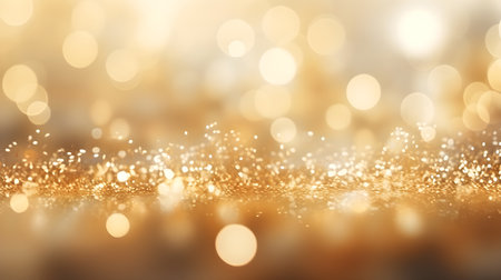 Abstract of christmas and bokeh light with glitter background illustration by Generative AIの素材