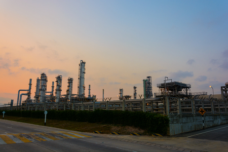 overall view of oil and gas installation in thailand のeditorial素材