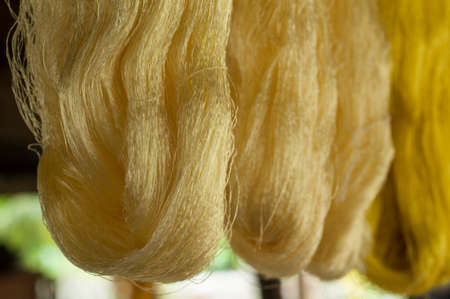 silk woolの写真素材