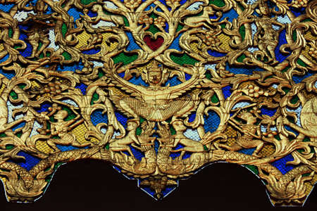 An artwork of Thai temple