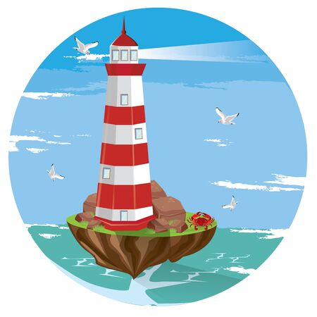 illustration Lighthouseのイラスト素材