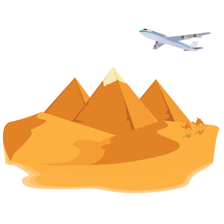 illustration pyramid egypt.のイラスト素材