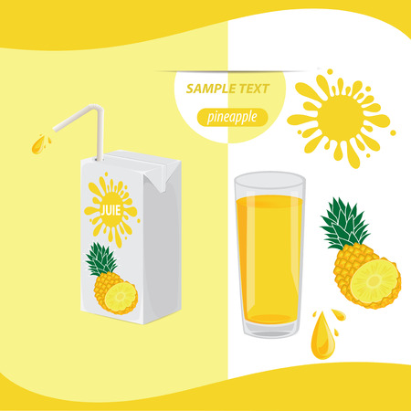 pineapple. Vector illustration.のイラスト素材