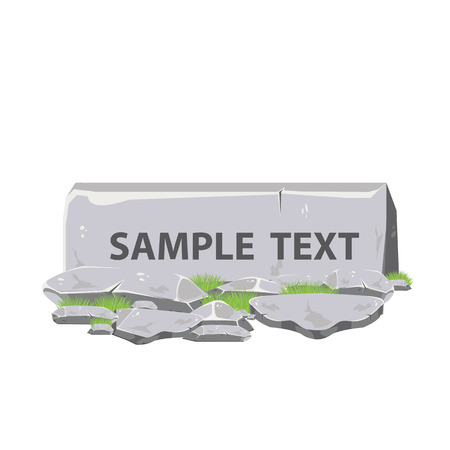 illustration. Rocks and Generic rocks and rubble 1のイラスト素材