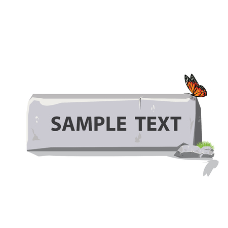 illustration. Rocks and Generic rocks and rubble.のイラスト素材