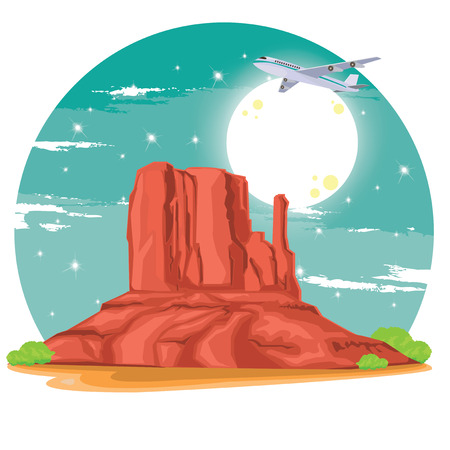 Monument Valley  Arizonaのイラスト素材
