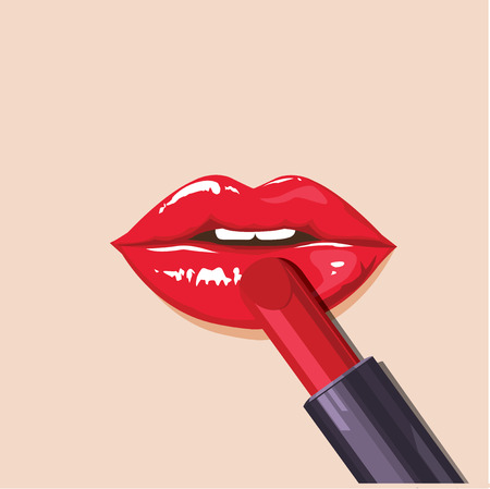 illustration lipsのイラスト素材
