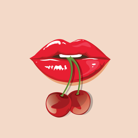 illustration lipsのイラスト素材