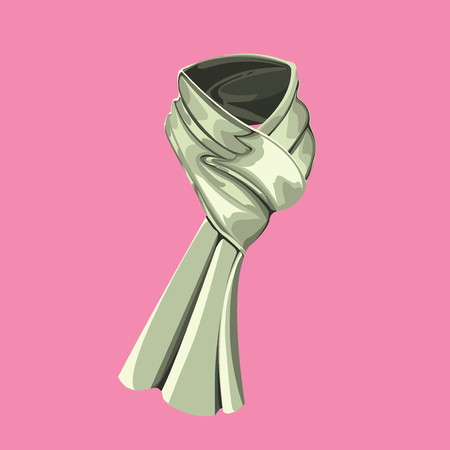 Scarf  color grayのイラスト素材