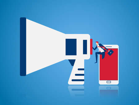 Digital marketing and advertising concept.のイラスト素材