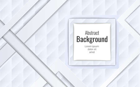 Modern paper geometric with stripes abstract background for the cover design, book design, poster, banner and square frame.のイラスト素材