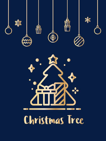 Christmas Tree icon.のイラスト素材