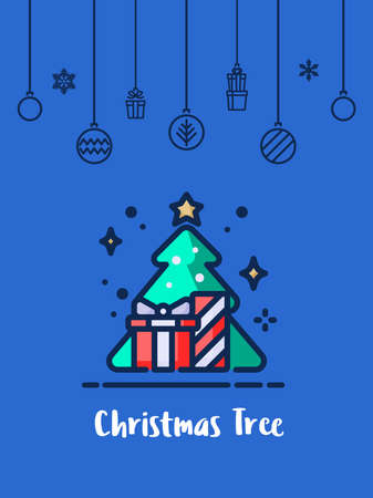 Christmas Tree icon.のイラスト素材