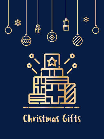 Christmas Gift box icon.のイラスト素材