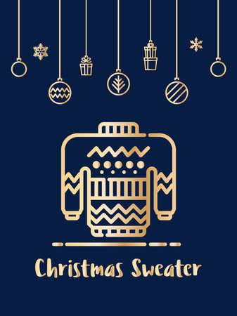 Christmas sweater clothes for winter icon.のイラスト素材