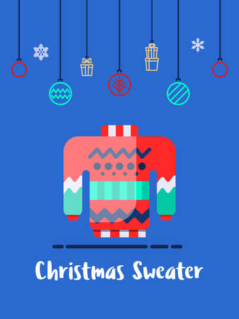 Christmas sweater clothes for winter icon.のイラスト素材