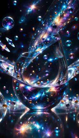Fractal 3D illustration. Abstract background. Graphic concept for your design