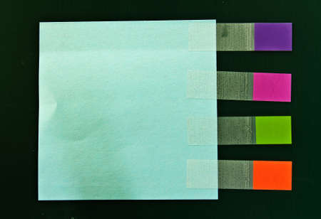 Sticky Notes on blackboard