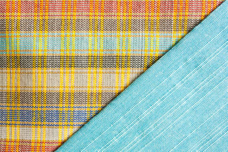 Texture of handmade Thai style cloth, Thailand.