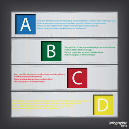 Infographic Modern Design templateのイラスト素材