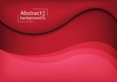 3D Abstract curve overlap on red background used for web design.EPS 10 formatのイラスト素材
