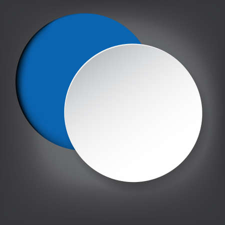 White paper on blue frame against grey backgroundのイラスト素材