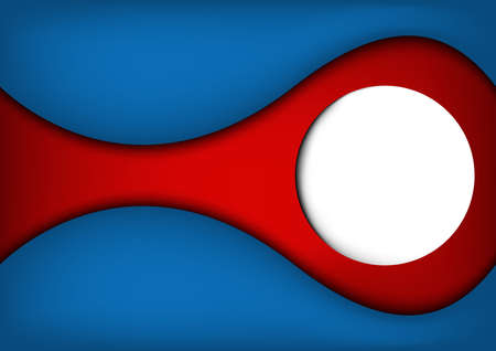 White frame against abstract blue and red backgroundのイラスト素材