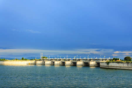 Pa Sak Jolasid Dam in Lopburi,Thailandの写真素材