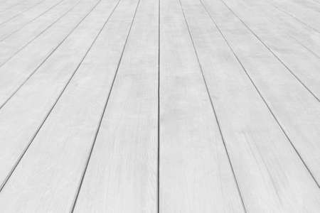 Perspective White wood panel background. Selective focus.の写真素材