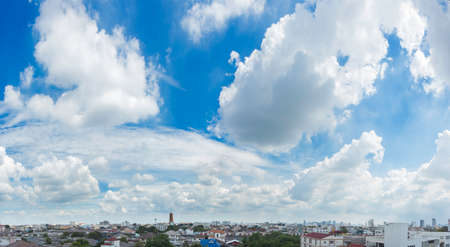 Panoramic of Bankok city in Thailand