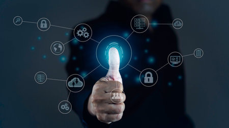 Digital transformation change management, internet of things. New technology bigdata and business process strategy, customer service management, cloud computing, smart industry.の写真素材