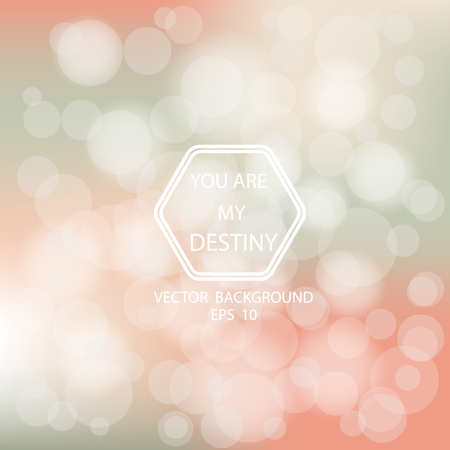 Bokeh Poster With Gradient Mesh Backgroundのイラスト素材