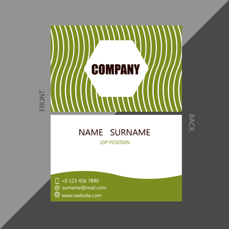 Name Card,Business card template, Geometric pattern designのイラスト素材