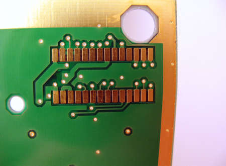 macro photo of a circuit boardの写真素材