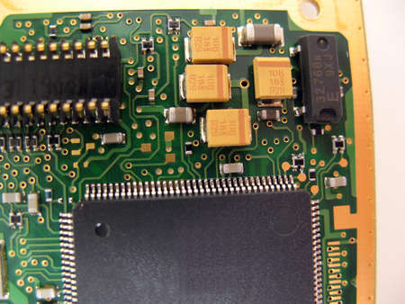 macro photo of a circuit boardの写真素材