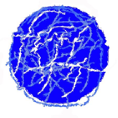 Backround of a blocked blue and white circle.の写真素材