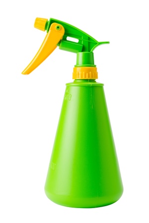 green spray bottle, isolatedの写真素材