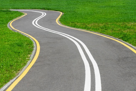 bike lane, road for bicyclesの写真素材