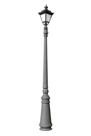 street lamp, isolated on whiteの写真素材