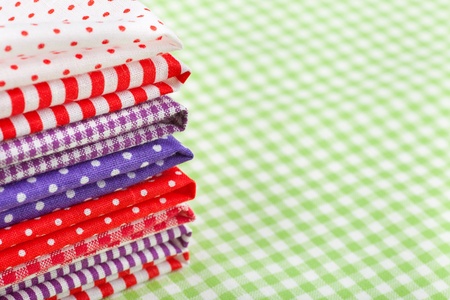 colorful fabricsの写真素材