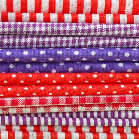 colorful fabricsの写真素材
