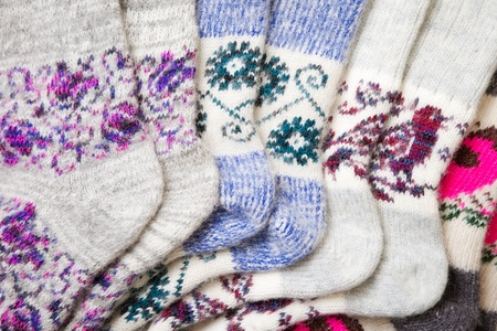 knitted woolen socks